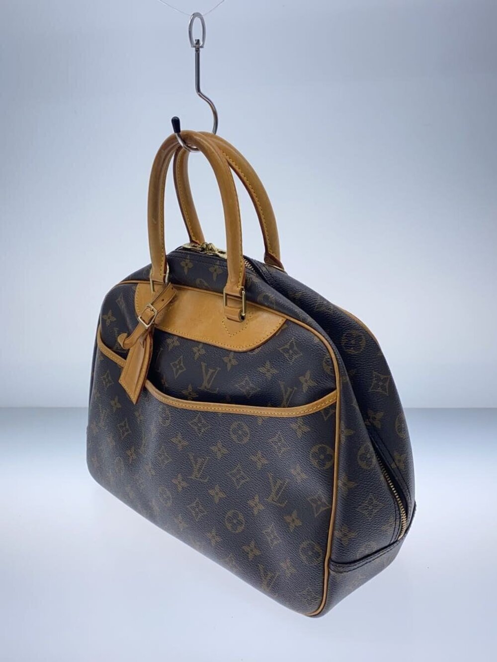 Louis Vuitton Canvas Vanity Monogram Deauville Bowling Brown
